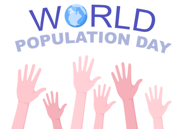 Tag der Weltbevölkerung  Illustration