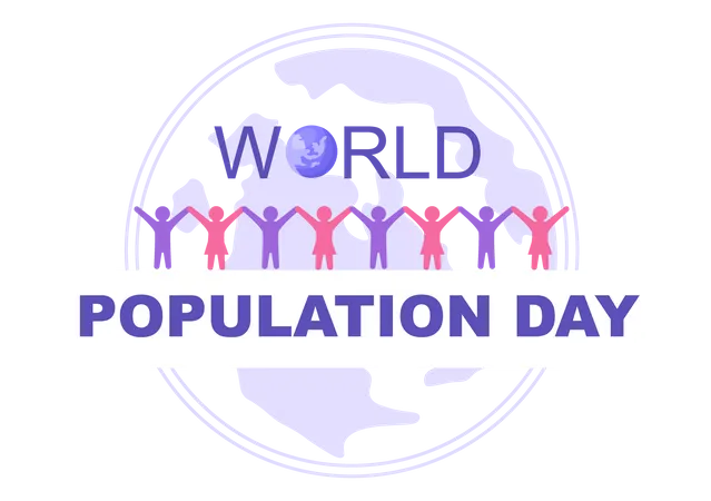 Tag der Weltbevölkerung  Illustration