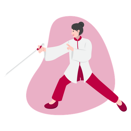 Tai Chi Martial arts  Illustration