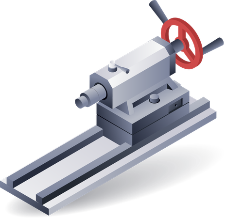 Tail stock manual lathe part  Illustration