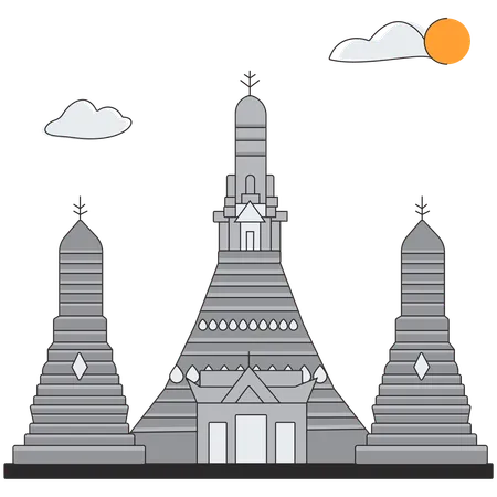Tailandia - Wat Pho  Ilustración