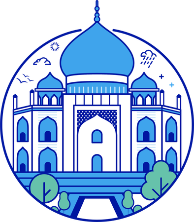 Taj Mahal  Illustration