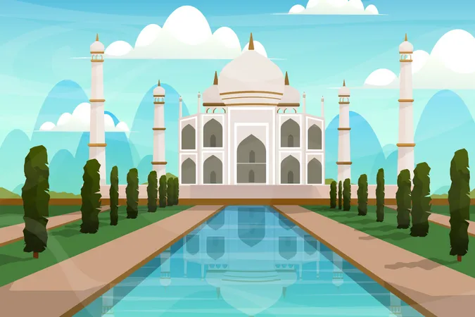 Taj Mahal  Illustration