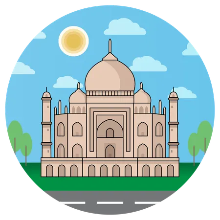 Taj Mahal Agra  Illustration