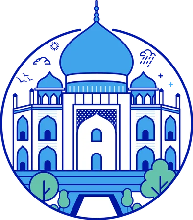 Taj Mahal  Illustration