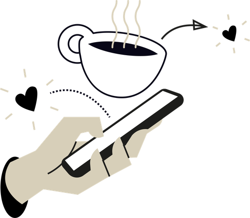 Take A Break and have coffee  Illustration