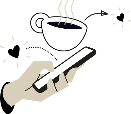 Take A Break and have coffee  Illustration