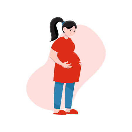 Take Care Of Pregnant Women  Illustration