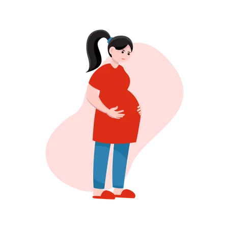 Take Care Of Pregnant Women  Illustration