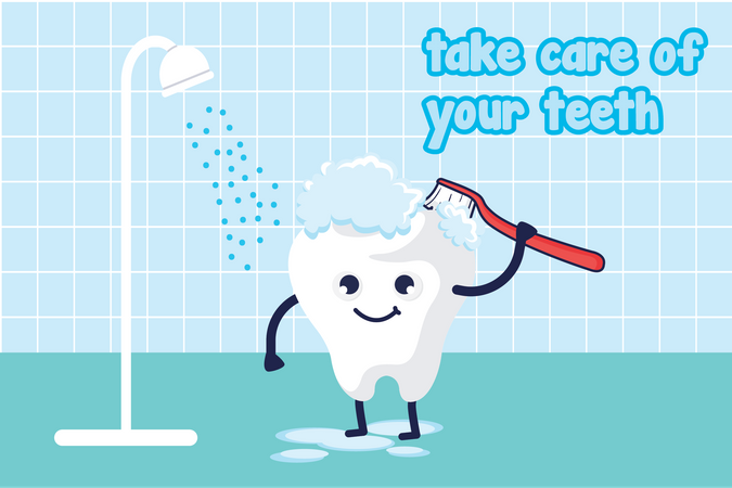 Take Care of your Teeth Illustration