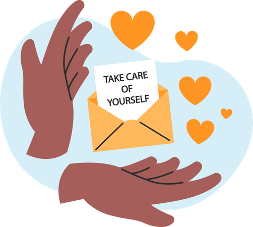 Take care of yourself  Illustration