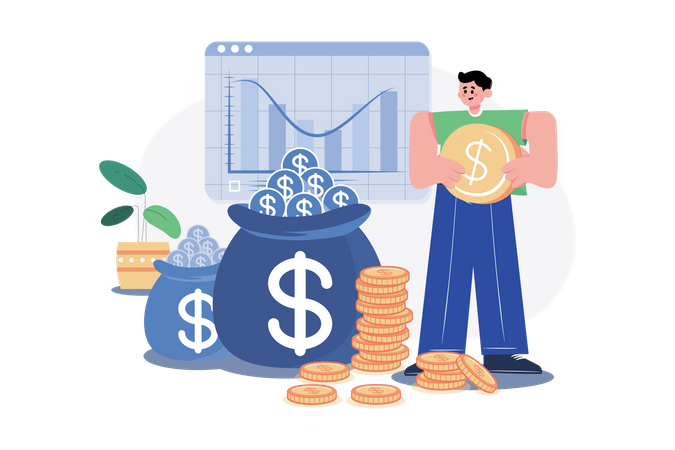 Take investment profit  Illustration