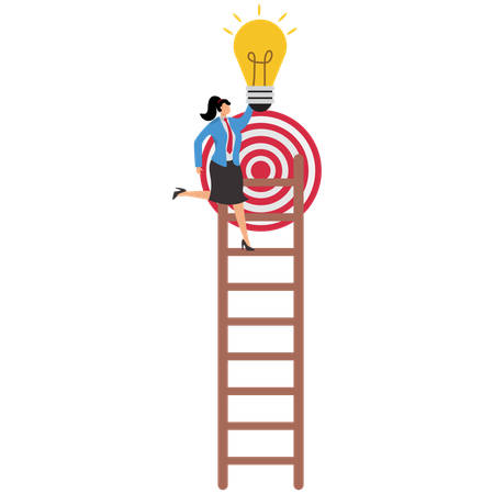 Take small steps to achieve big goal  Illustration