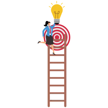 Take small steps to achieve big goal  Illustration