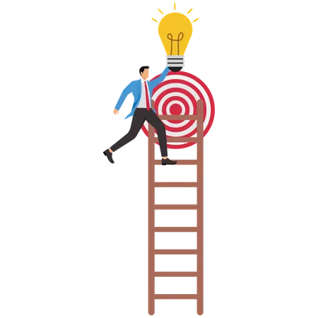 Take small steps to achieve big goal  Illustration