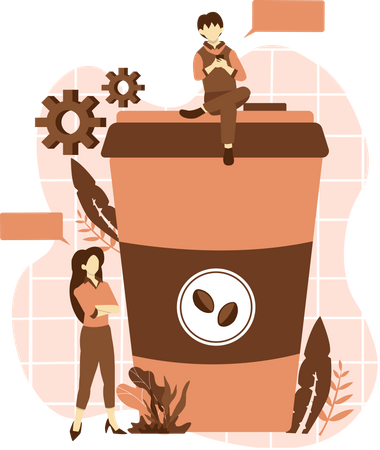 Takeaway Cup  Illustration