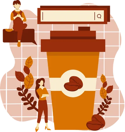 Takeaway Mug  Illustration