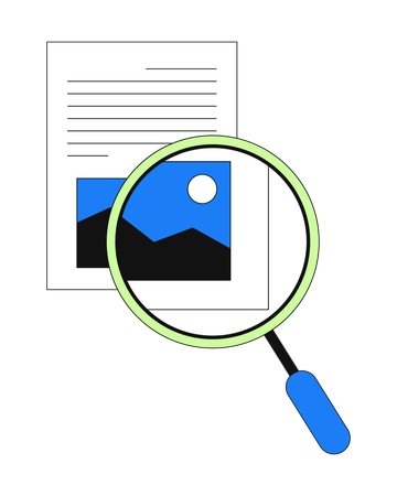 Taking closer look  Illustration