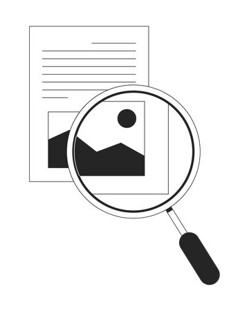 Taking closer look  Illustration