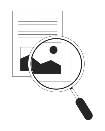Taking closer look  Illustration