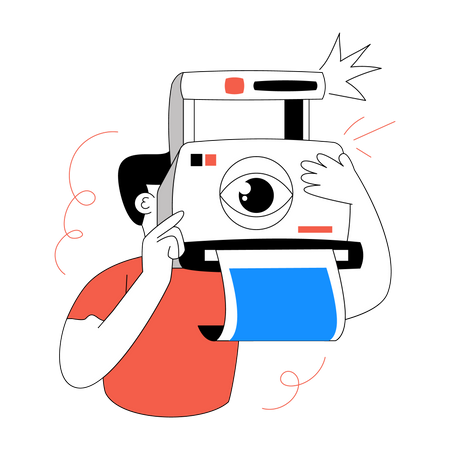 Taking Picture Illustration