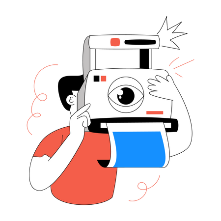 Taking Picture  Illustration