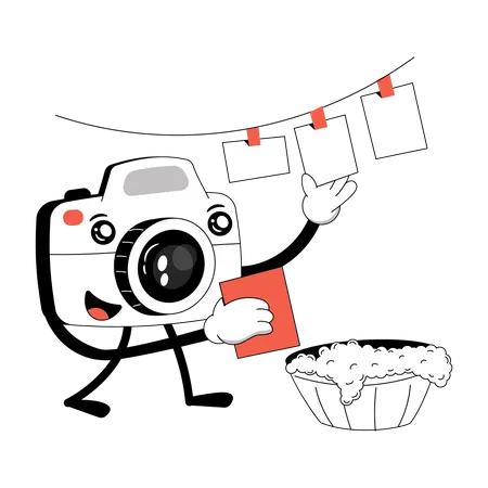 Taking Pictures Illustration