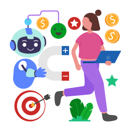 Talent Retention AI  Illustration