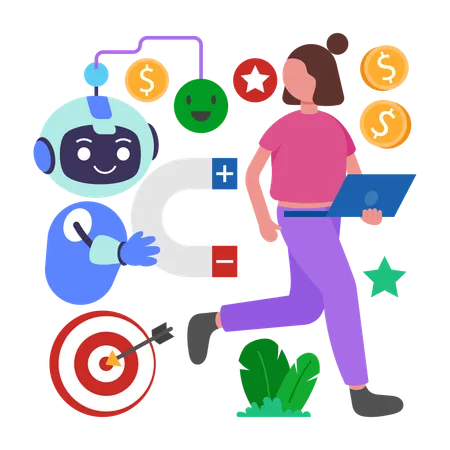 Talent Retention AI  Illustration