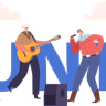 illustration for country music