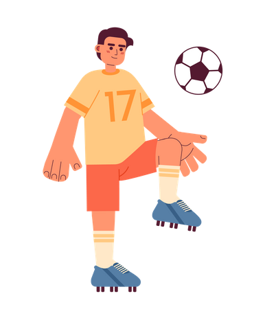 Talented football player  Illustration