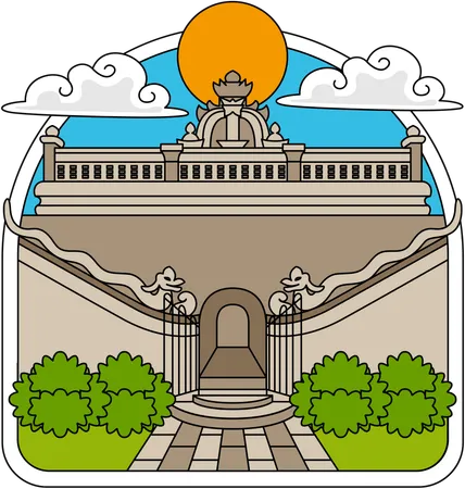 Parque sari yogyakarta  Ilustración