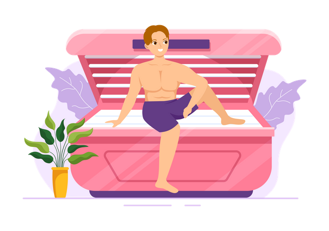 Tanning Salon  Illustration