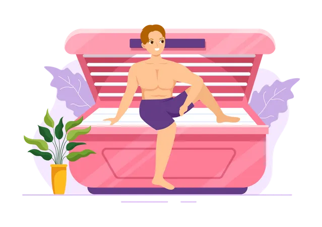 Tanning Salon  Illustration