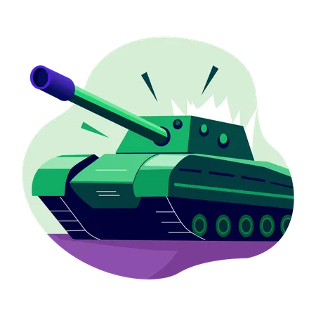 Tanque de guerra  Ilustração