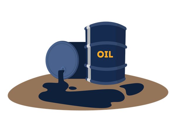Tanque de óleo  Ilustração