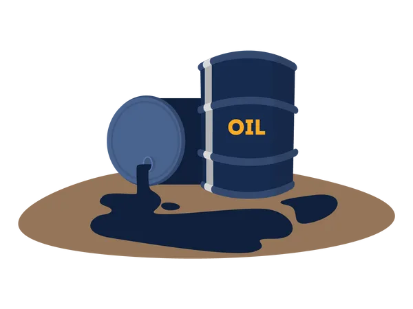 Tanque de óleo  Ilustração