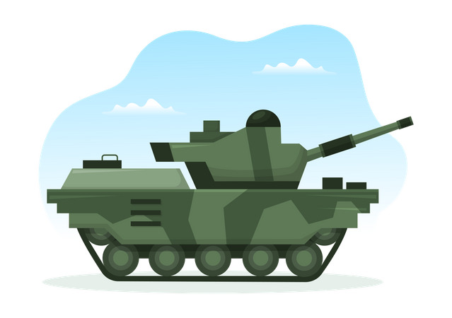 Tanque militar  Ilustración
