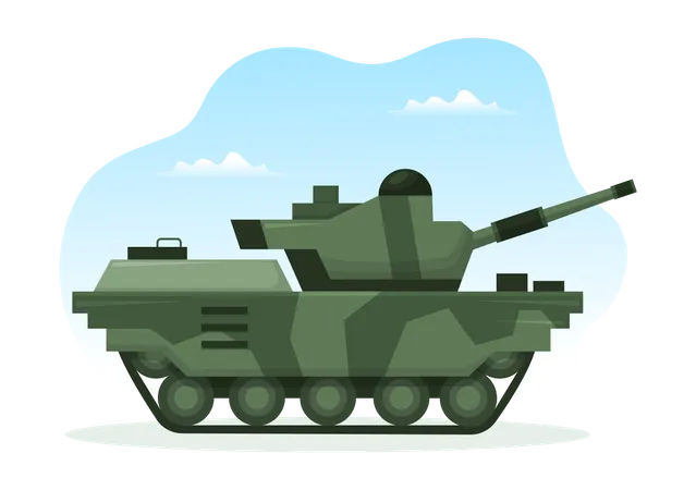Tanque militar  Ilustración