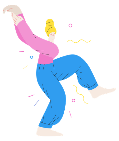 Tanzendes Mädchen  Illustration