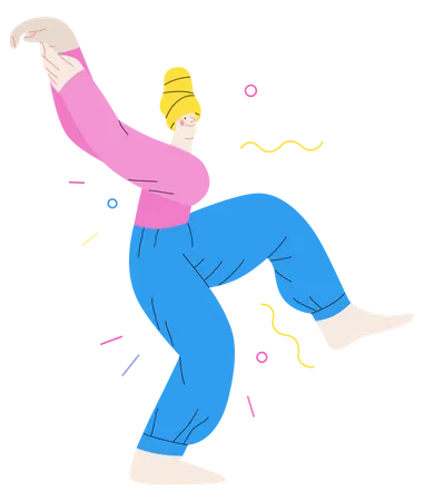 Tanzendes Mädchen  Illustration
