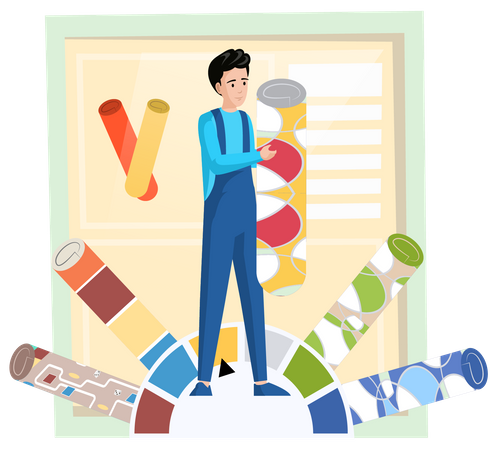 Tapis moelleux dans votre maison  Illustration
