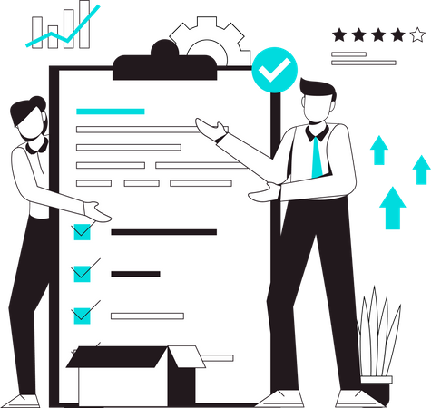 Tarefa de gerenciamento de trabalho  Ilustração