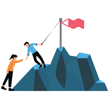 Target Achievement  Illustration