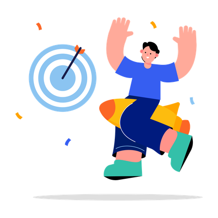 Target achievement  Illustration