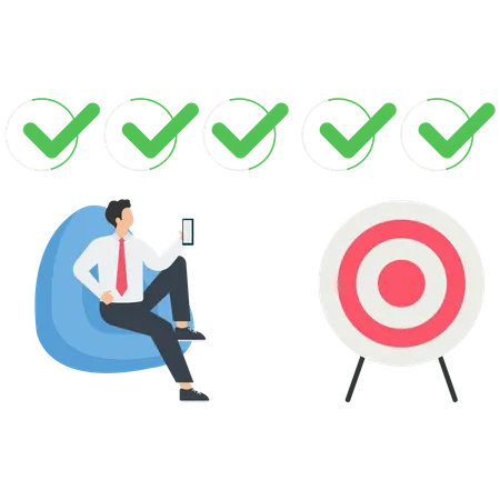 Target Achievement  Illustration