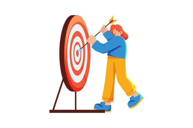 Target Achievement  Illustration