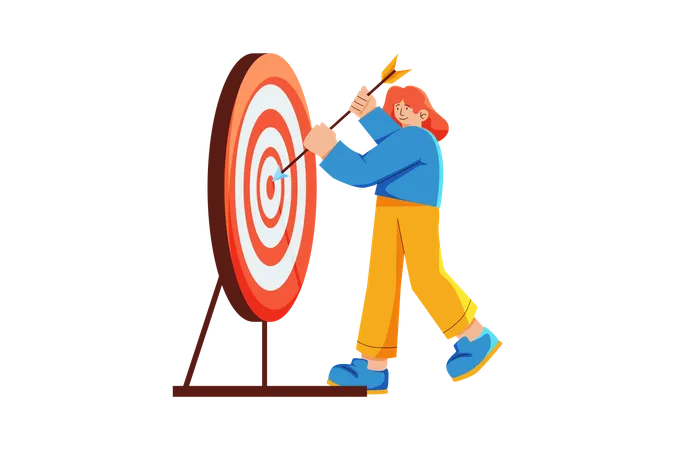 Target Achievement  Illustration