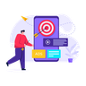 target digital marketing illustration free download