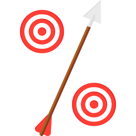 Target Arrow Icon  Illustration